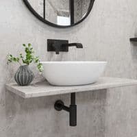 Mermaid 28mm Vanity Worktops - Industrial Concrete