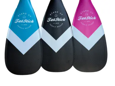 Fatstick 3 Piece Full Carbon SUP Paddle Black/ Blue / Pink options