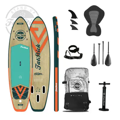 Fatstick Wooden Menace 11ft2" Inflatable Paddle Board - Full  Package
