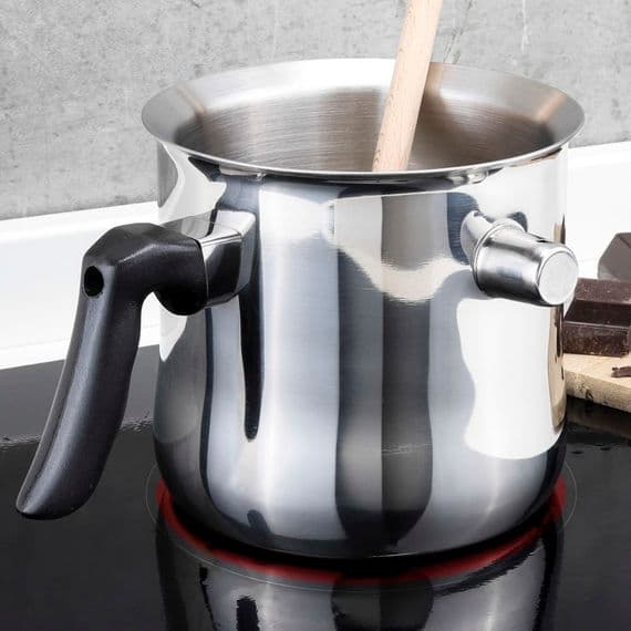 HI DoubleWalled Milk Pot 1 2 L Stainless Steel