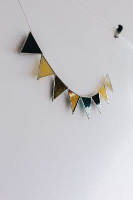 Alexa Braud | Stained Glass Bunting with Gold