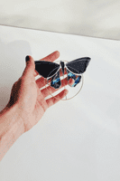 Alexa Braud Glass Artist | Stained Glass Butterfly Sculpture | Handmade Glass Sculpture