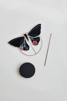 Alexa Braud Glass Artist | Stained Glass Butterfly Sculpture | Handmade Glass Sculpture