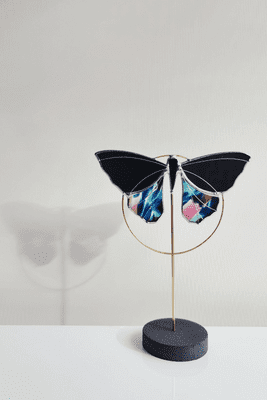 Alexa Braud | Stained Glass Butterfly Sculpture