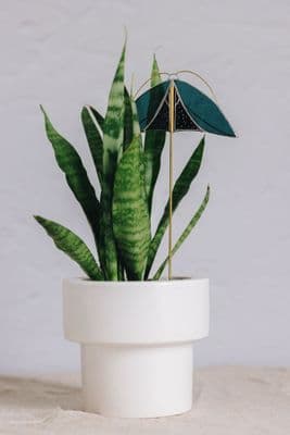 Alexa Braud | Stained Glass Green Bug Pin