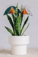 Alexa Braud Glass Artist | Red Bug Glass Sun Catcher Pin | Terrarium Decor