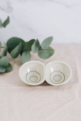 Alison Hanvey | Small Double Dip Bowl | Earth