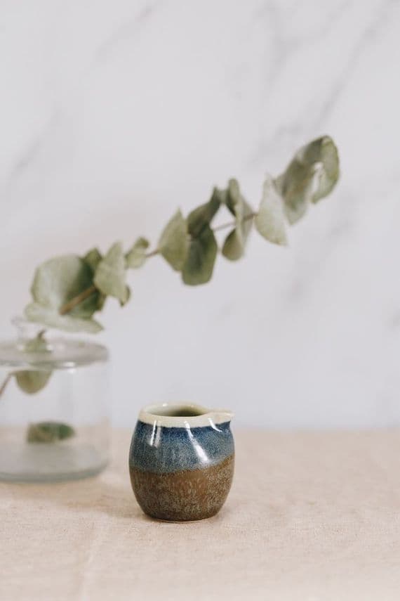 Alison Hanvey Ceramics | Handmade Ceramic Grey Stoneware Jug Pourer | Small