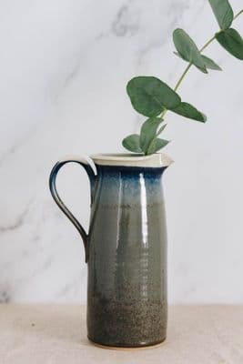 Alison Hanvey | Tall Grey Pitcher Jug | Earth