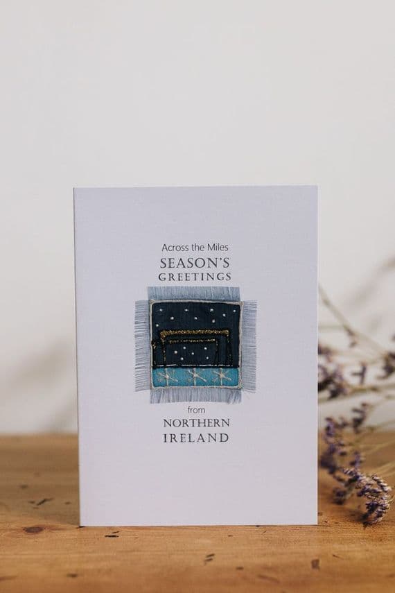 Alio Designs | Alison Ormsby | Silk Painted Handmade Northern Ireland Belfast Christmas Card