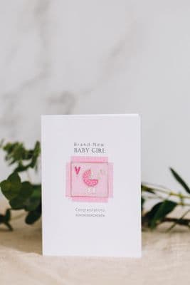 Alison Ormsby | New Baby Girl Card