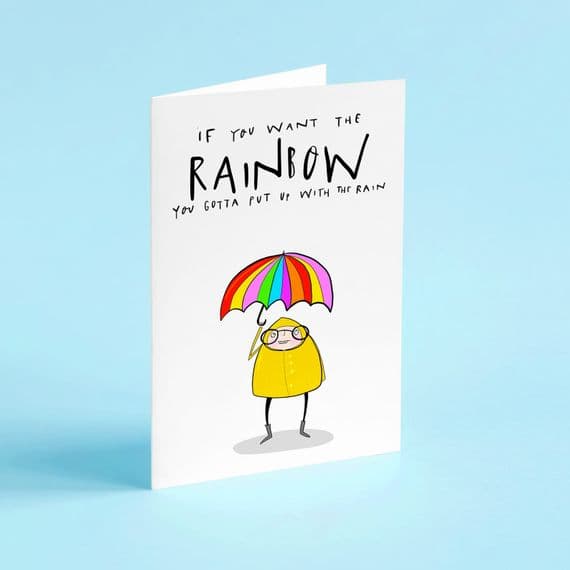 Amanda Hartley | Hofficraft Cards | Rainbow Card | Dolly Parton Quotes
