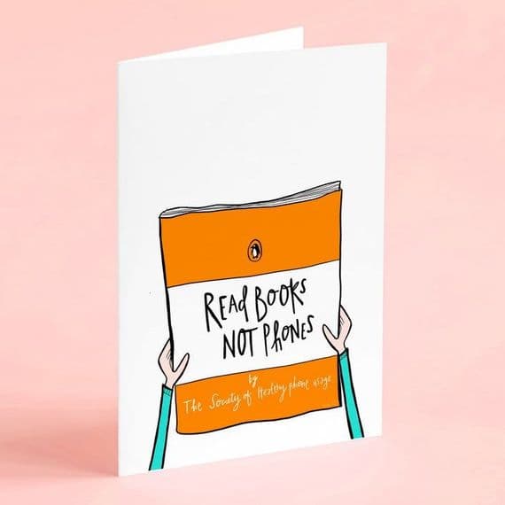 Amanda Hartley | Hofficraft Cards | Read Books Not Phones Card