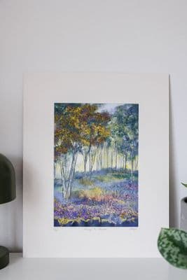 Andrea Hayes | Amongst the Bluebells Print
