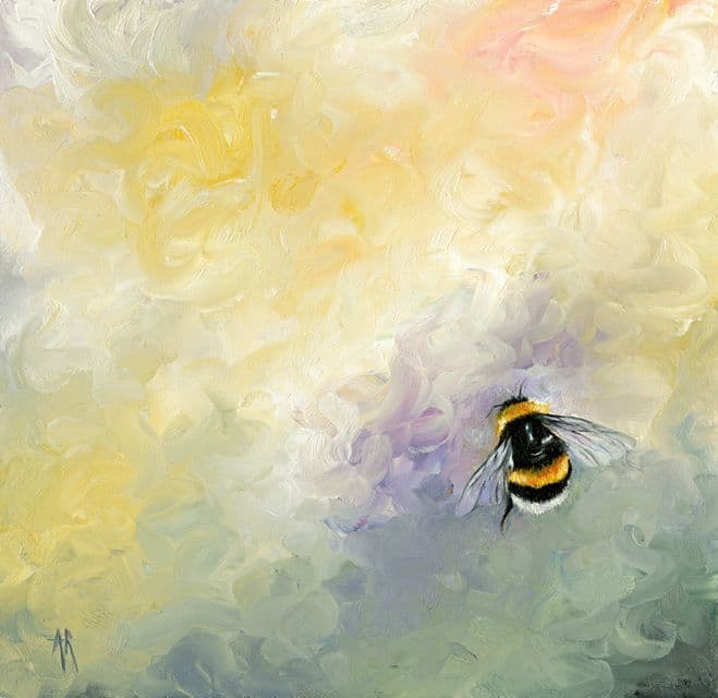 Anna Reed Artist | Barnaby Honey Bee Print | Anna Reed Fine Art | Bee ...