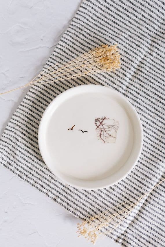 Anna Smyth Ceramics | Lisburn Porcelain Map Plate | Northern Ireland