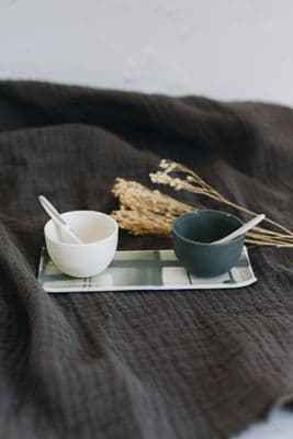 Anne Butler | Grey Porcelain Condiment Set | Tiny