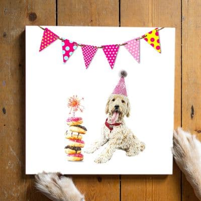 Aoife Tolerton | Labradoodle Dog Birthday Card