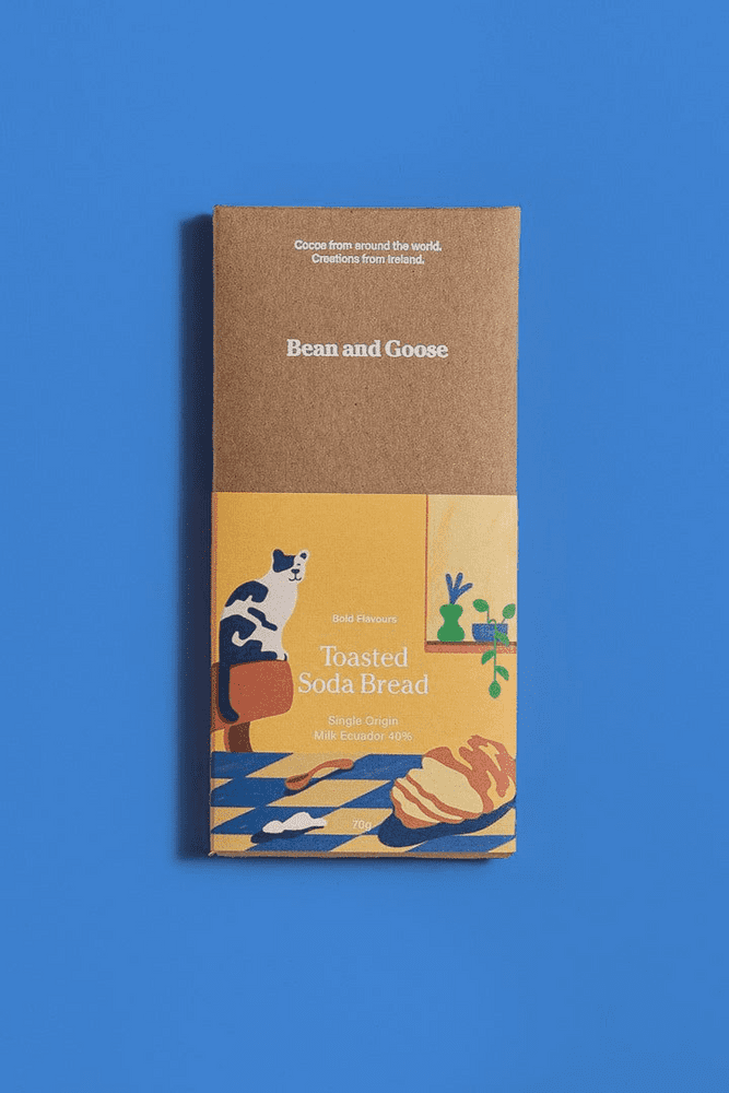 Bean and Goose Artisan Chocolate Toasted Soda Bread Milk Chocolate