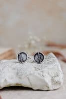 Becky Crow Jewellery | Handmade Sterling Silver Birch Cufflinks | Sterling Silver Cufflinks