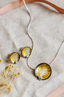 Becky Crow Jewellery | Handmade Sterling Silver Tree Dome Pendant | Tree Inspired Jewellery