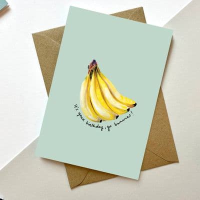 Carol Maxwell | Go Bananas Birthday Card