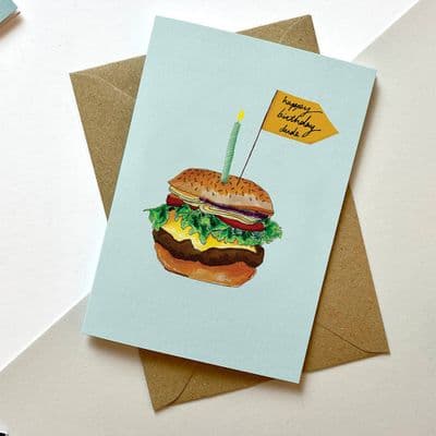 Carol Maxwell | Happy Birthday Dude Burger Card
