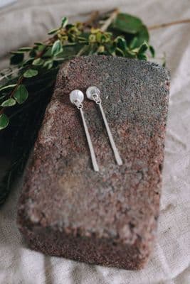 Cathy Timbrell | Hammered Drop Earrings