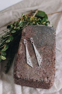 Cathy Timbrell | Triangle Drop Earrings