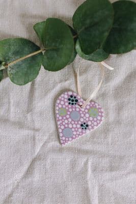 Claire Newell | Lilac Heart Decoration