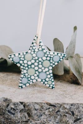 Claire Newell | Teal Star Decoration