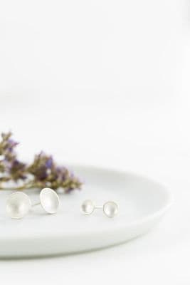 Clare Elizabeth Kilgour | Satin Domed Stud Earrings