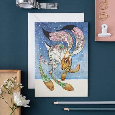 Daniel Mackie | Hare in the Snow Card