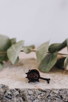 David Meredith | Miniature Bronze Mouse in Conker Sculpture