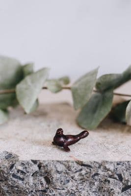 David Meredith | Miniature Bronze Seal Sculpture