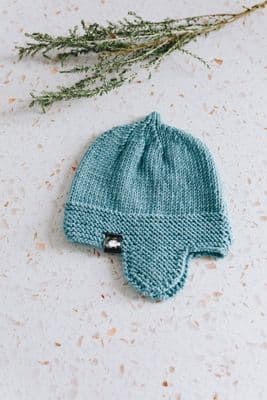 Debbie McCann Baby Hat | Duckegg Blue