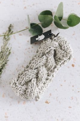 Debbie McCann Cable Knit Headband | Ash