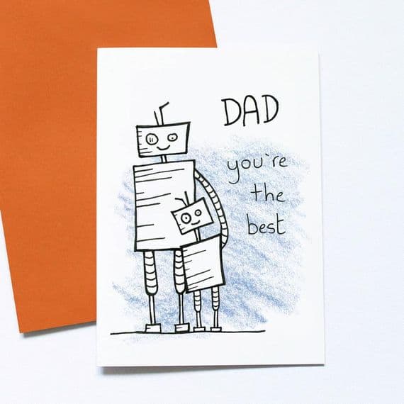 Debmon Design Cards | Dad You're The Best Card | Father's Day Cards