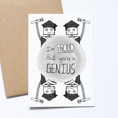 Debmon Design | Genius Graduation Card