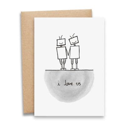 Debmon Design | I Love Us Card