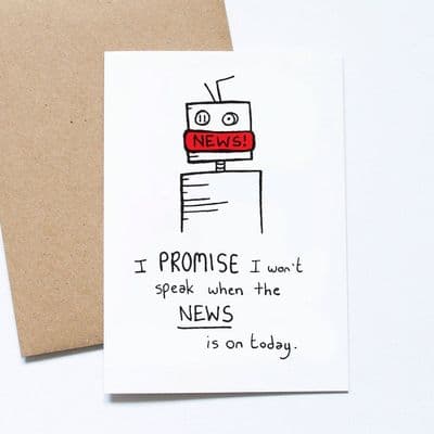Debmon Design | I Promise I Won't Speak Card