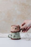 Dee Quinn Ceramics | Handmade Ceramic Espresso Cup | Pink Pottery | Deirdre Kerrigan