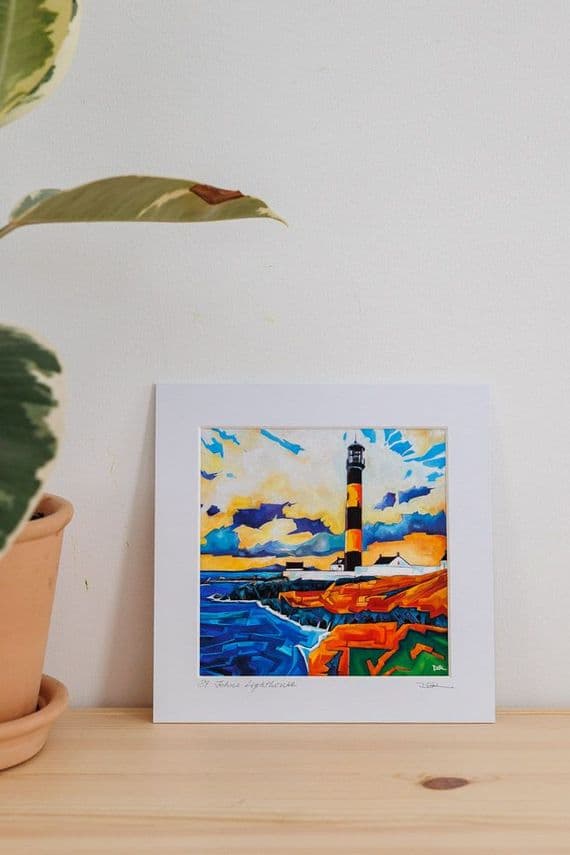 Desie O'Reilly Artist | St John’s Lighthouse Art | Northern Ireland Print
