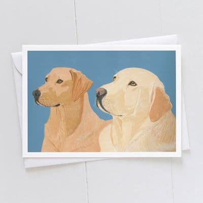 Diane Williams | Golden Labrador Dogs Card