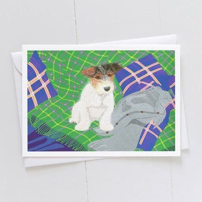 Diane Williams | Jack Russell Puppy Card