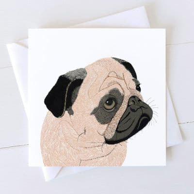Diane Williams | Pug Dog Card