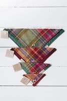 Don't Forget the Dog | Tweed Dog Neckerchief Bandana | Green