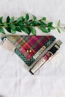 Don't Forget the Dog | Tweed Dog Neckerchief Bandana | Green