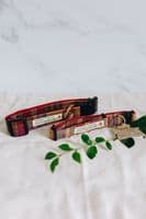 Don't Forget the Dog | Tweed Dog Collar | Red