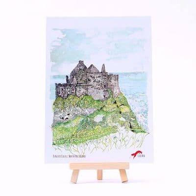 Flax Fox | Dunluce Castle Postcard